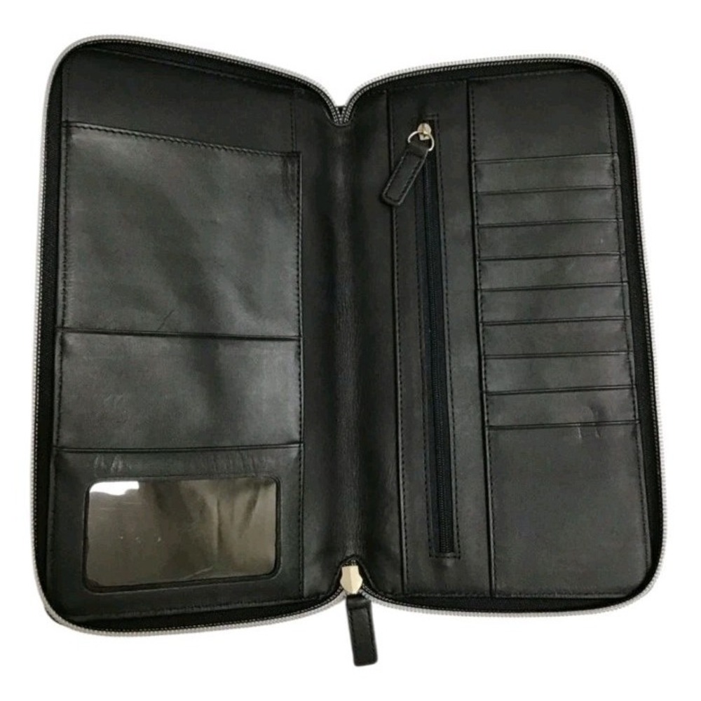 Land Rover Logo Manual Booklet Card Canvas Black Bi Fold  Case 10" X 5"‎  #399 - Picture 2 of 6